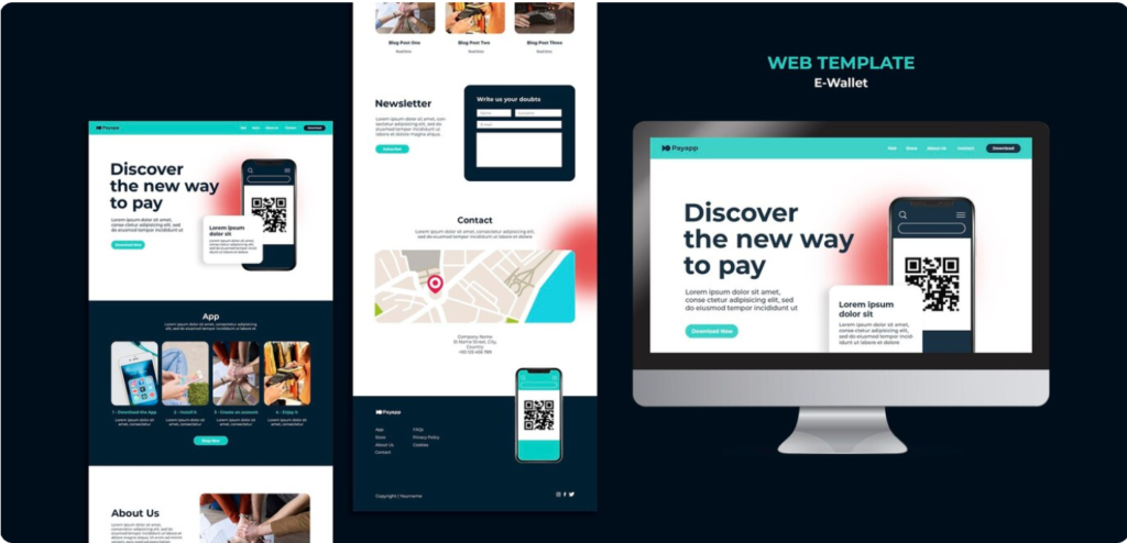 web template design template